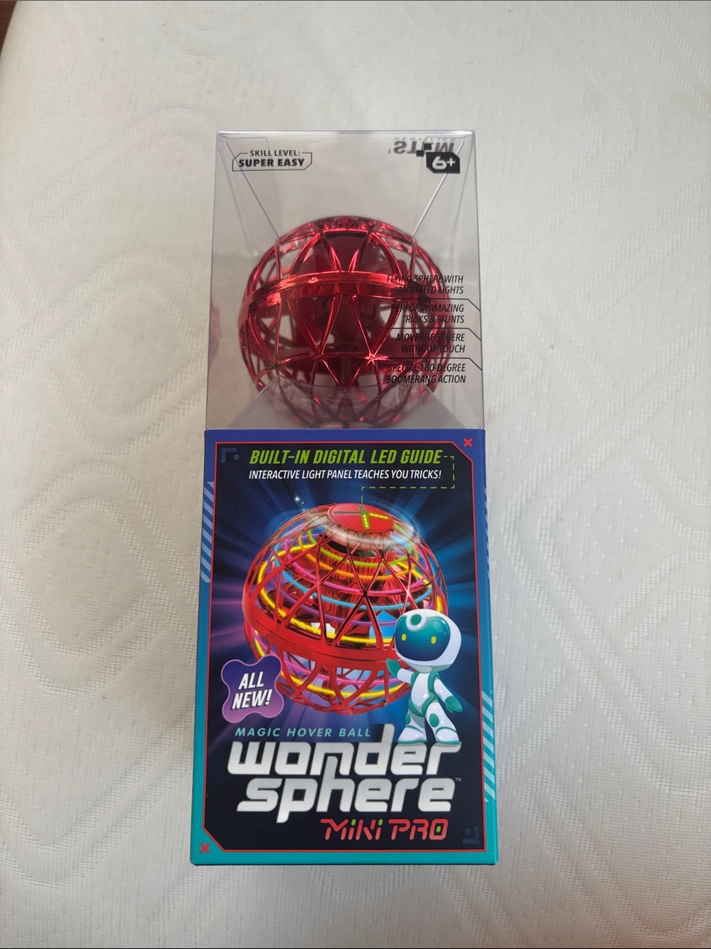 NWT New Wonder Sphere Miki Pro Magic Hover Ball - Red kids age 6+